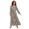 London Times Women's Dresses Womens Long Sleeve Button Front Maxi
