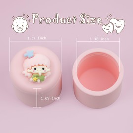 SUTANALE Tooth Fairy Box, Cute Silicone Tooth Keepsake Box, Waterproof Tooth Holder First Tooth Fairy Gifts for Boys Girls Kids Birthday, Baby Shower (Pink010A)