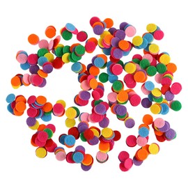 FONGKNOX 1000Pcs Round Felt Circles 15mm Felt Craft Pads Replacement Refill Pads Colored Non-Woven Discs for DIY Sewing Handcraft Projects Craft Making Accessories Mixed Color