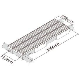 Spacia JB-PR1EX2 Panel Roller (Mini Roller Conveyor) Single End Type [Set of 2]