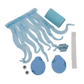 Fun Express Social Emotional Learning Mindful Breathing Octopus Craft Kit - Makes 12