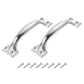 sourcing map Gate Handle Pulls, 2Pcs 5-inch/119mm Long Door Pull Handles with Screws for Cabinet Drawer Hardware Handles Pulls