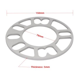 Unbranded 4x 5mm 4 Lug 5 Lug Universal Wheel Spacers 5x105 5x112 5x120 4x114.3 4x100