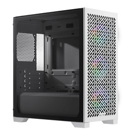 Cooler Master Elite 302 White Micro-ATX High Airflow Minimalist PC Case, 365mm GPU Max, Compatible RTX 5080|RX 7090 XT, 280mm AIO Max, Type C, Tempered Glass, Triple 120mm aRGB PWM Fan, Intakes Grill