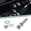 M METERXITY 4-Pack Hex Head Screw Bolt with Nuts Flat