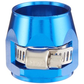 DNA MOTORING FT-1-9002-12-BL 12an An-12 Push On Hose End Cover Clamp Adapter Aluminum Anodize Fitting (Blue)