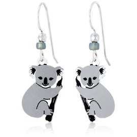 Koala Bear on Tree Earrings Made in the USA by Sienna Sky 1757