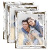 Langdon House 8x10 Picture Frames (Distressed White, 3 Pack) Farmhouse