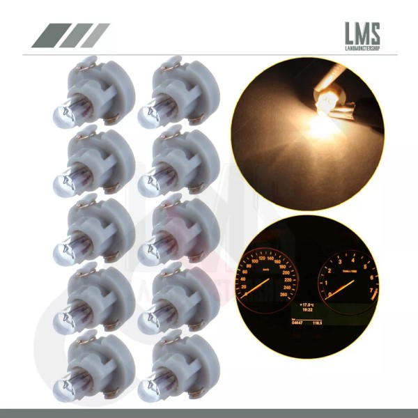 LMS 10X Warm White T3 Neo Wedge LED Instrument Dash