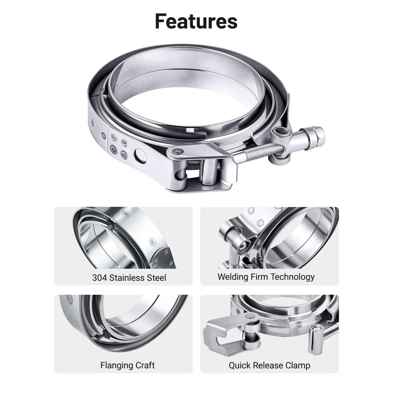 EVIL ENERGY 4.0 Inch Quick Release V Band Clamp with