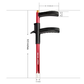 Crazy Shark Hook Remover Aluminum Fish Hook Remover Extractor 9.6in (red)