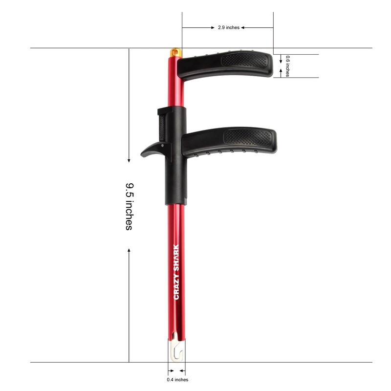Crazy Shark Hook Remover Aluminum Fish Hook Remover Extractor 9.6in