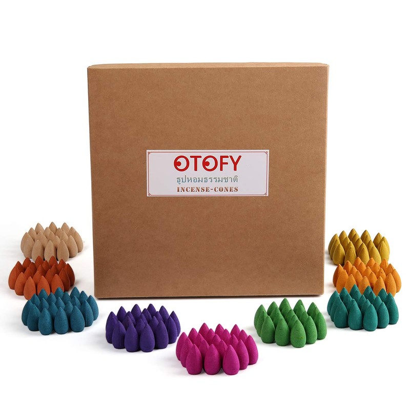 Backflow Incense Cones 360 Pcs of 100% Natural Scents Waterfall