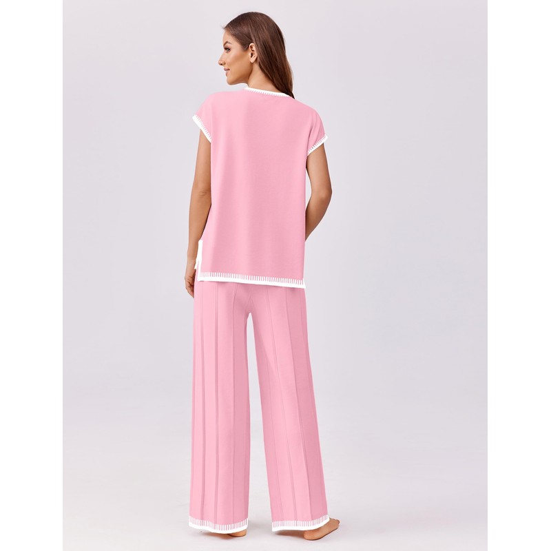 Ekouaer Womens Matching Sets Knit Sweater Sets 2 Pieces Outfits