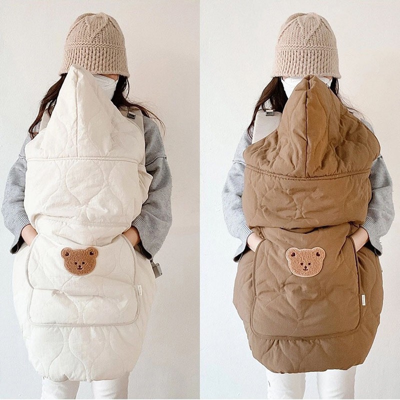 Baby Carrier Winter Cover Windproof Universal Hoodie All Season Carrier