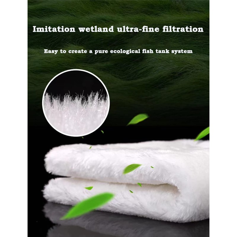 Craftsboys Aquarium Filter Plush Traps Visable Impurities, Water Polishing Pad