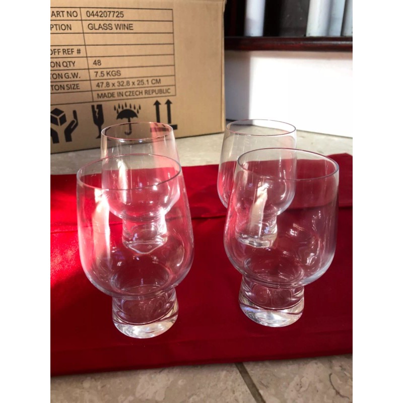QTY 4 NEW ALESSI FOR DELTA AIRLINES 044207725 Wine SHORT