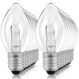 Flea Traps with Sticky Pads and Bulb Replacement- 16 Packs Replacement Light Bulbs Only- 7W Incandescent Equivalent for Flea Traps,Christmas Light Strings, Electric Window Candles (E12 7W)
