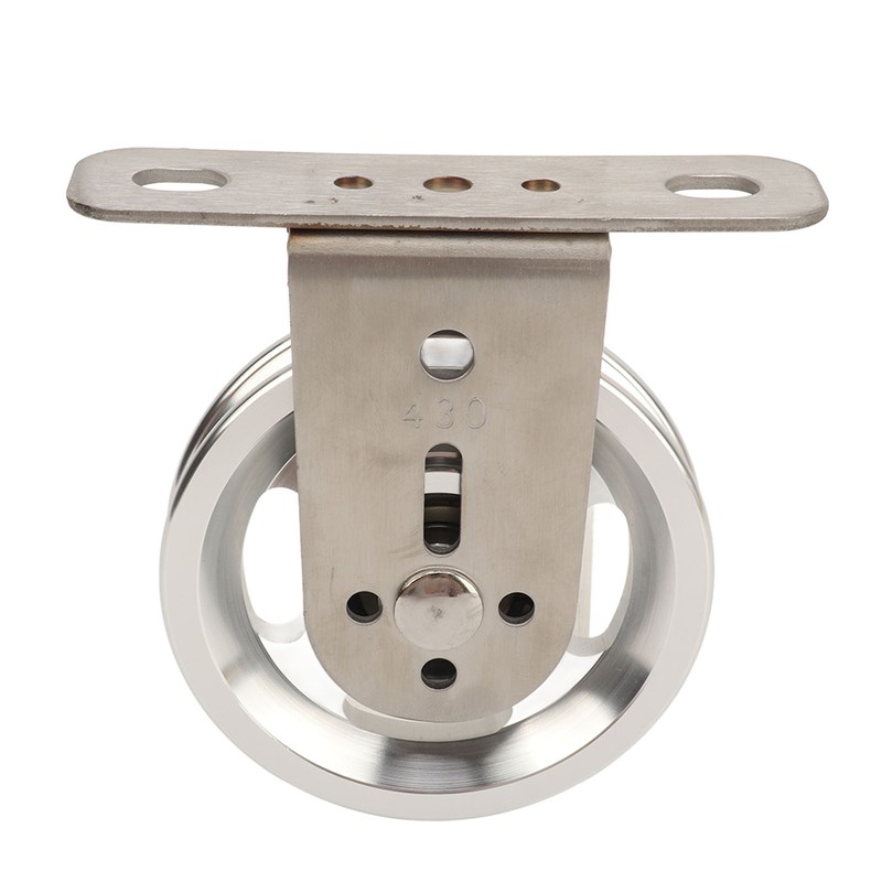 Gym Pulley Blocks Wall Mount Fixed Pulley Wheel Rotation 360