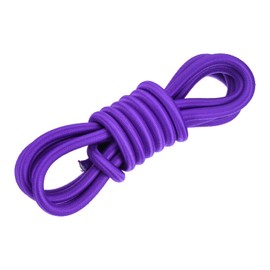 DMiotech 0.4 Inch Shock Cord, 10 Feet Purple Bungee Cord Tent Pole Shock Cord Round Elastic Kayak Rope Stretch String Marine Grade Heavy Polyester for DIY Projects Tie Downs