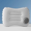 SYXLS Inflatable Pillows(Grey), Breathable and storable for Camping, Press to