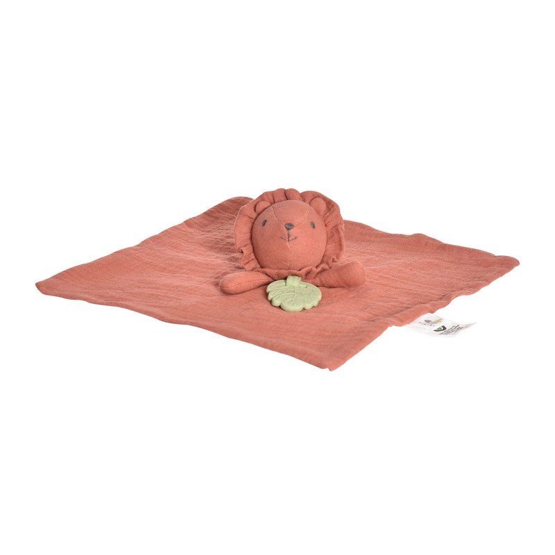 Tikiri 8598303 Natural Rubber Lion Comforter for Babies and Children