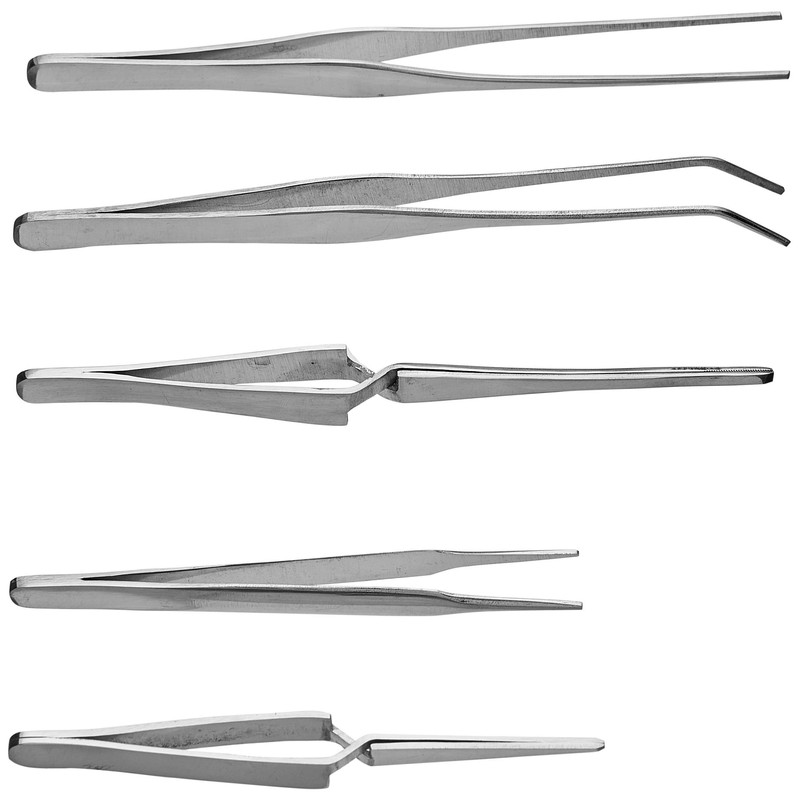 Steelman 05625 5-Piece Tweezer Set