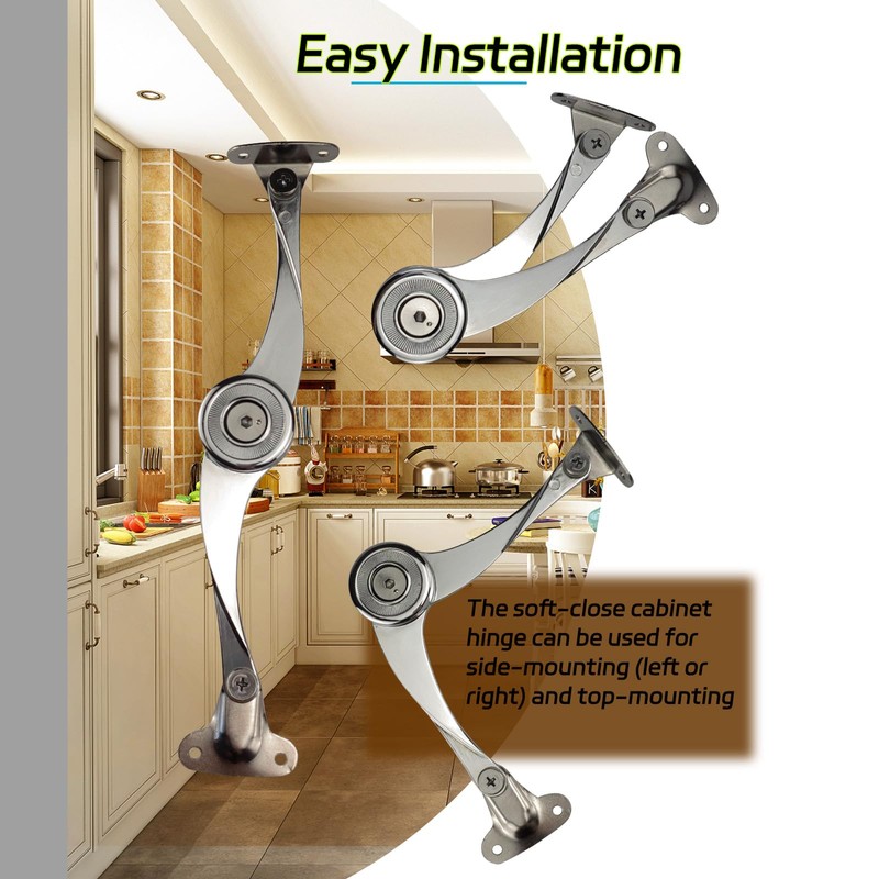 AeKeatDa 4 PCS Heavy Duty Lid Stay Hinges Folding Lid