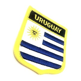Uruguay South America Flag Iron On Embroidered Fabric Sew On Patch Pack of 1