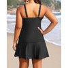 Daci - Traje de baño tankini con falda, 2 piezas