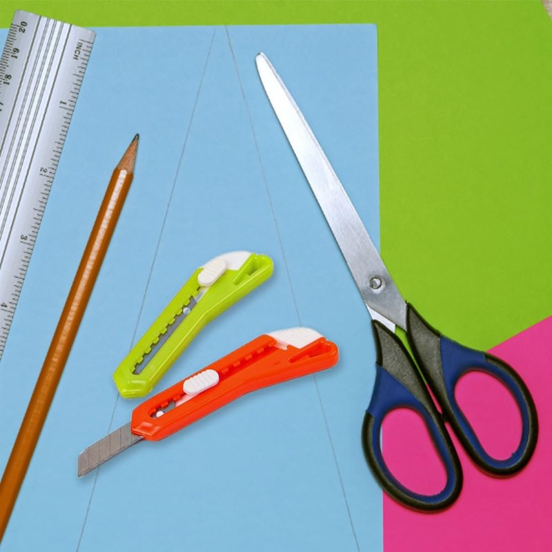 3 Pcs Plastic Letter Openers Small Random Color Retractable Utility
