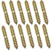 PZRT 12pcs 6x40MM Dowel Screw Zinc Plated Iron Double Ended