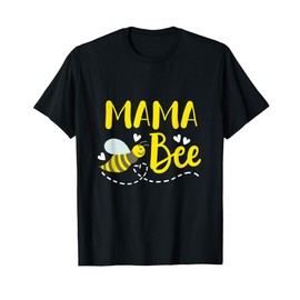 Mama Bee Cute Beekeeping Birthday Party Matching Family Mom T-Shirt
