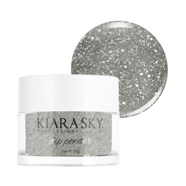 KIARA SKY Kiara Sky Long Lasting Nail Dip Powder Silver Tones 1 oz, Strobe Light