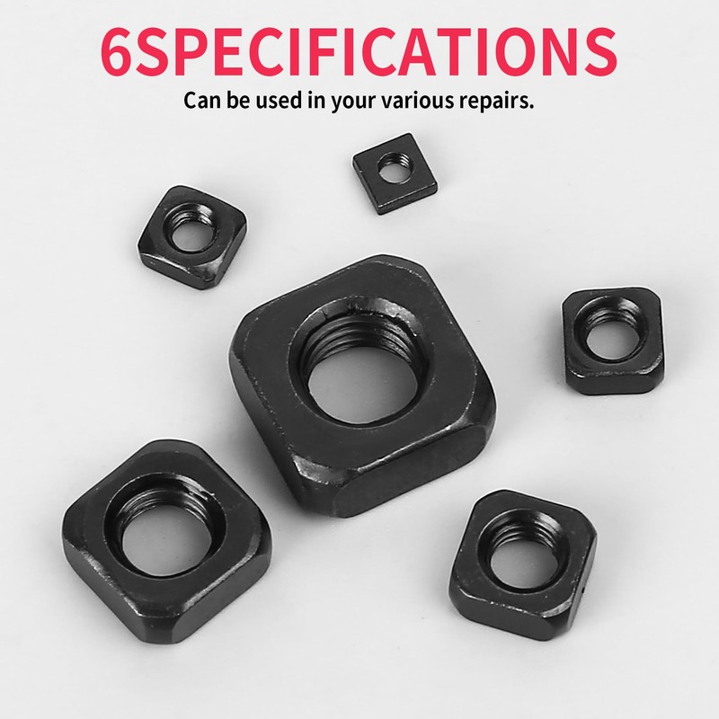 160 Pieces M3 M4 M5 M6 M8 M10 Carbon Steel