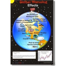 PosterEnvy Global Warming - Effects - Classroom Earth Science POSTER