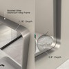 CHARMOR 24x32 Inch Brushed Nickel Bathroom Mirror, Rounded Rectangle Silver