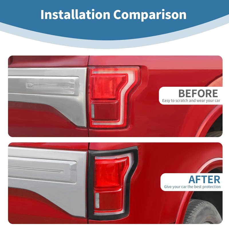 PDKLIN for F150 Rear Tail Light Trim Bezel Cover Kit