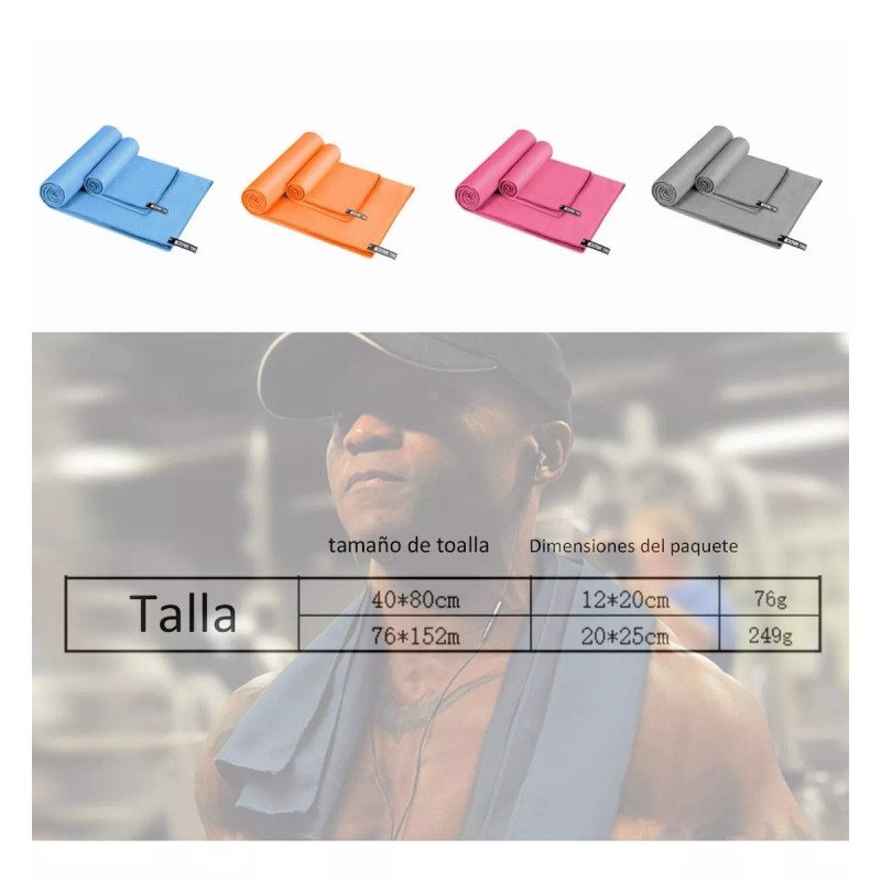 Mack222 Toalla Baño Viaje De Microfibra De Secado Rápido, 2