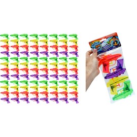 Fun a Ton Mini Water Guns (24 Pack, 96 Units) Small Water Guns for Kids. Outdoor Play Swimming Pool & Beach Toy. Squirt Gun for Cats & Dogs. Bulk Birthday Party Favors. F-858-24s
