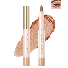 Cream Shimmer Eyeshadow Pen, Highly Pigmented Eyeshadow Pen, Mineral Waterproof Eye Shadow,Pearlescent Silkworm Eyeshadow Stick, Waterproof, Long-Lasting Eye Highlighter Pen-02#