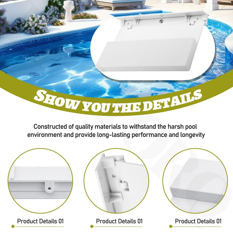 EddTorq SP1070 Pool Skimmer Weir Flap Door (8-3/8" Length, 5-1/4"