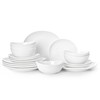 Sweese 18-Piece Dinnerware Sets for 6, Porcelain Plates and Bowls