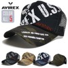 AVIREX AX3900 Mesh Cap English Logo Hat Cap Avilex, Black