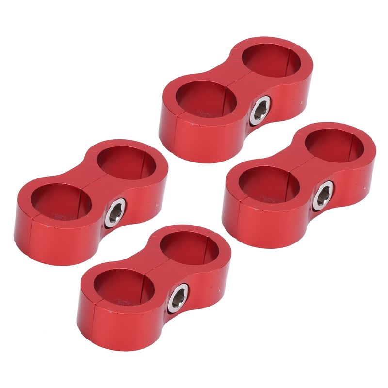 4PCS Hose Separator AN8 Automobile Oil Pipes Fixing Adapter Aluminum