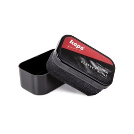 Kaps Shoe Polish Sponge Gives Instant Gloss, For Leather Shoes Boots Bags, Perfect Shine (Black)