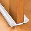 1 Pack White Twin Door Draft Stoppers, 96CM Double Side