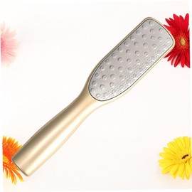 Mikinona Stainless Steel Callus Remover Rasp for Feet Dual Sided Exfoliating Scrubber Tool for Smooth Skin for and Foot Care Golden