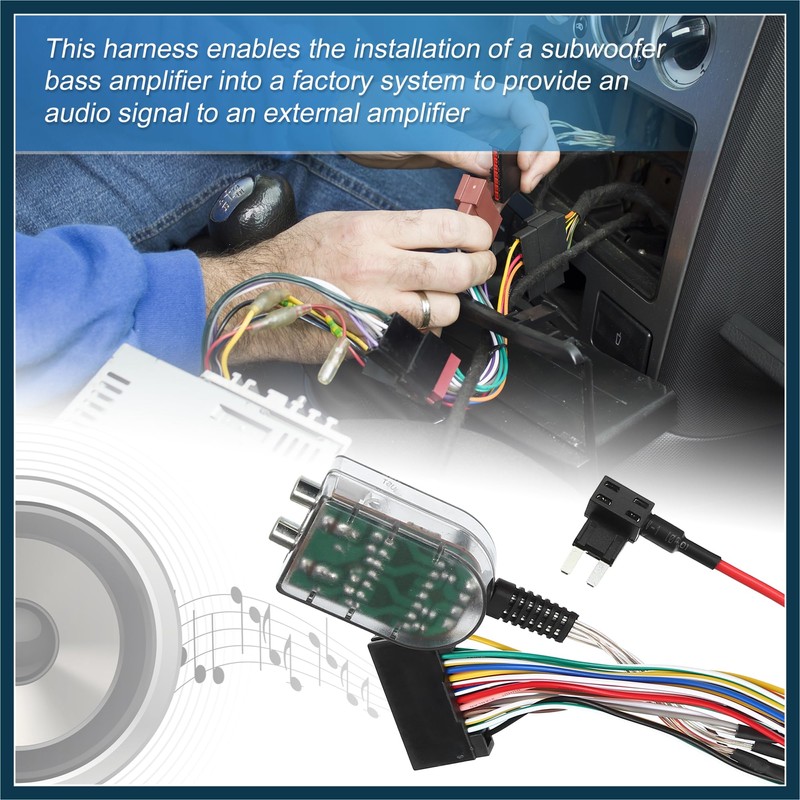 TUCKBOLD Add an Amp Amplifier Adapter Interface to Radio System