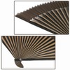 Kyoetsu Men's Hand Fan, Pure Silk, Plain, 2 Colors, Bamboo